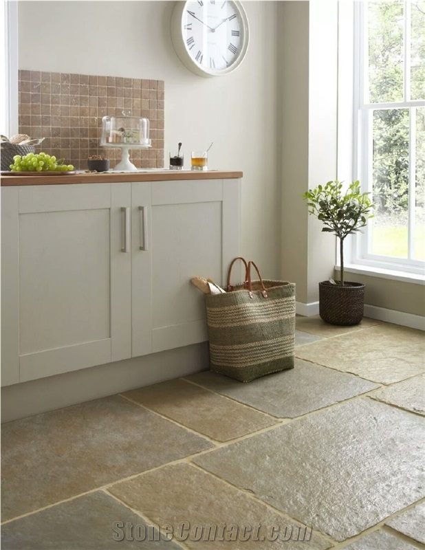 Umbrian Limestone Tiles for Flooring, Walling