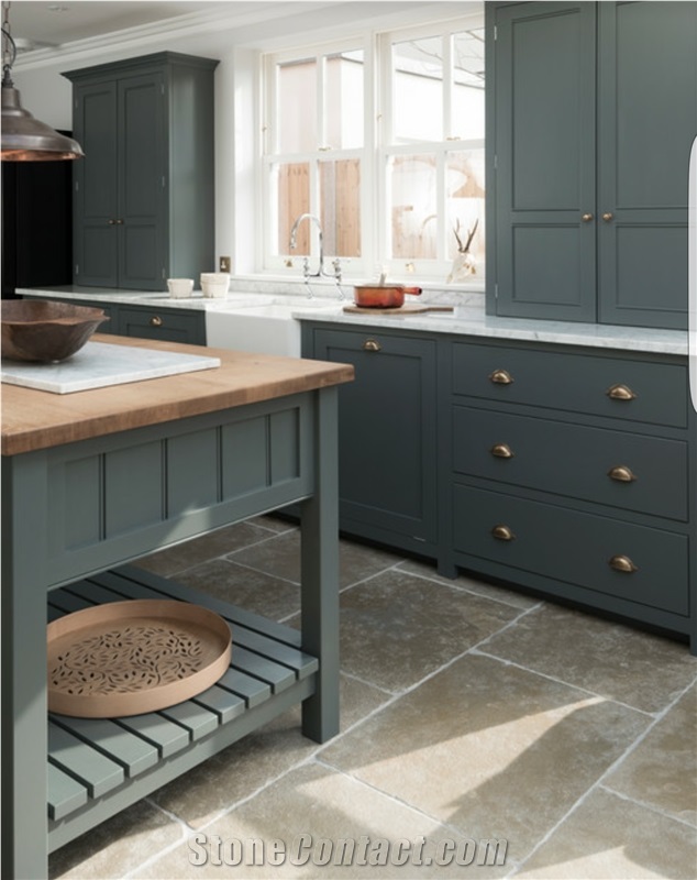Umbrian Limestone Tiles for Flooring, Walling