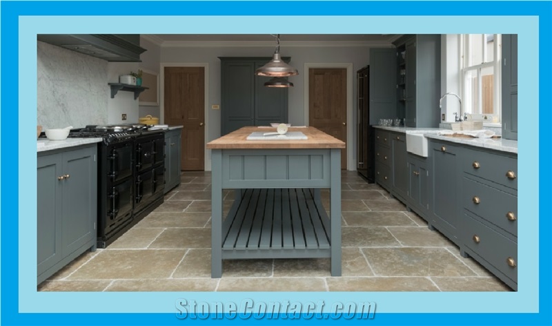 Umbrian Limestone Tiles for Flooring, Walling