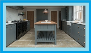 Umbrian Limestone Tiles for Flooring, Walling