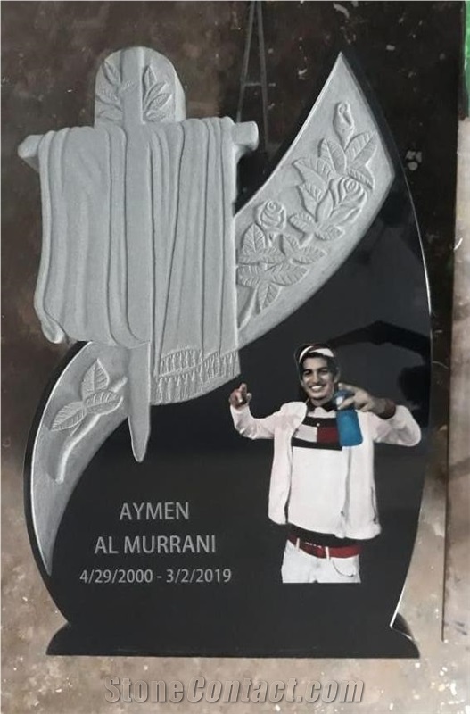 Usa Style Indian Black Granite Monuments
