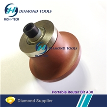 A30 Edge Profilling Diamond Router Bits A30 Edge Profilling Diamond Router Bits