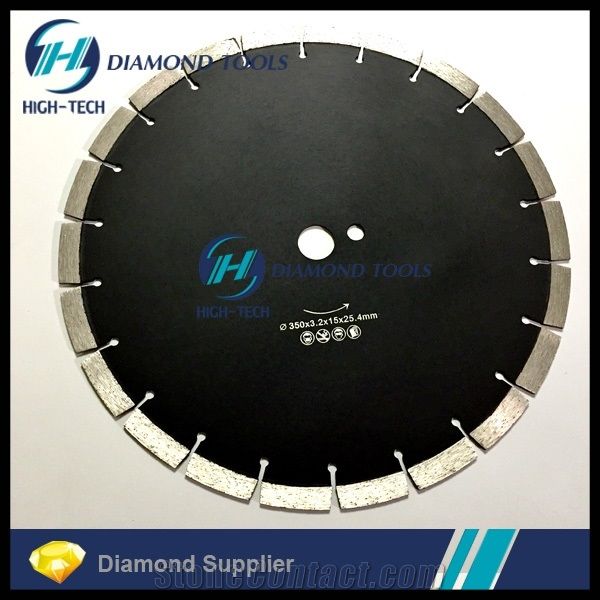 Circular Saw Blade Cutting Granite on Site