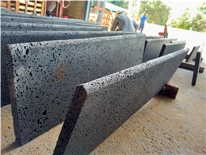 Viet Nam Lava Stone for Stair Steps, Full Bullnose