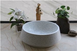 White Terrazzo Washbasin, Terrazzo Sink