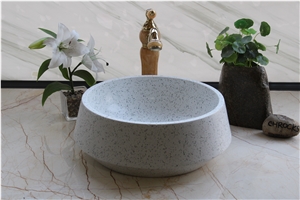 White Terrazzo Washbasin, Terrazzo Sink