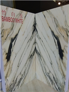 Bamboo White Jade Marble Slabs,Tiles
