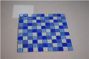 Blue and White Color Glass Mosaics for Sale