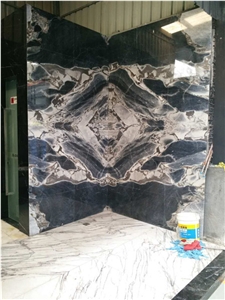 China Galaxy Blue Marble Walling Slab/ Cut to Size