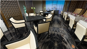 China Galaxy Blue Marble Walling Slab/ Cut to Size