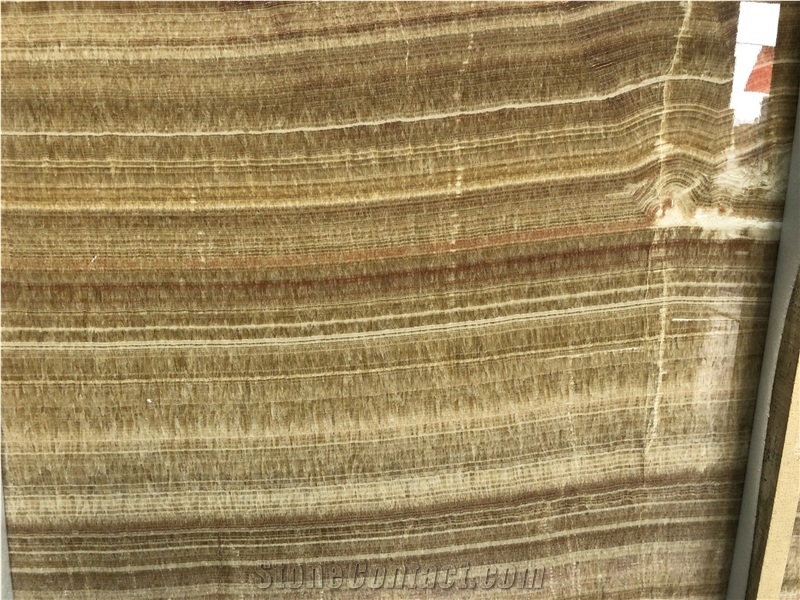 China Honey Onyx Bookmatch Slabs with Backlit