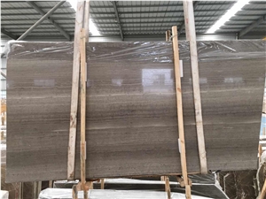 Chinese Grey Wooden Marble Slab&Tile For Bathroom