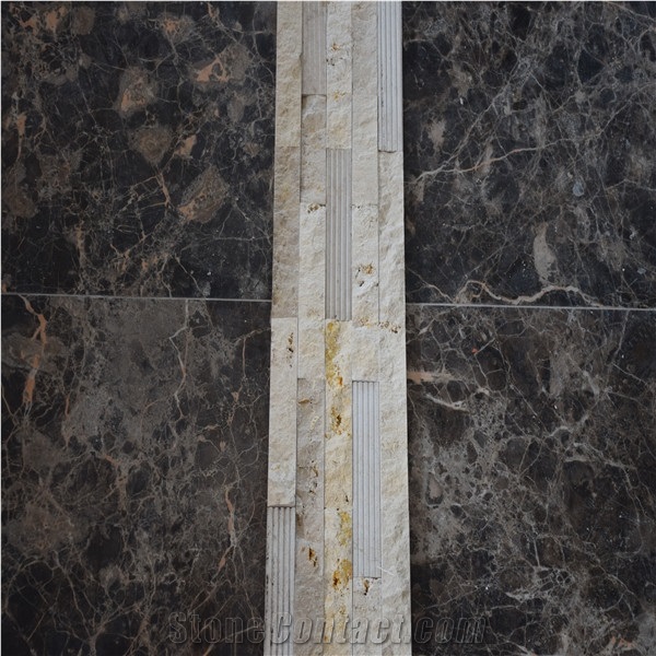 Customized Split Faced Slate Stone Ledger Panel