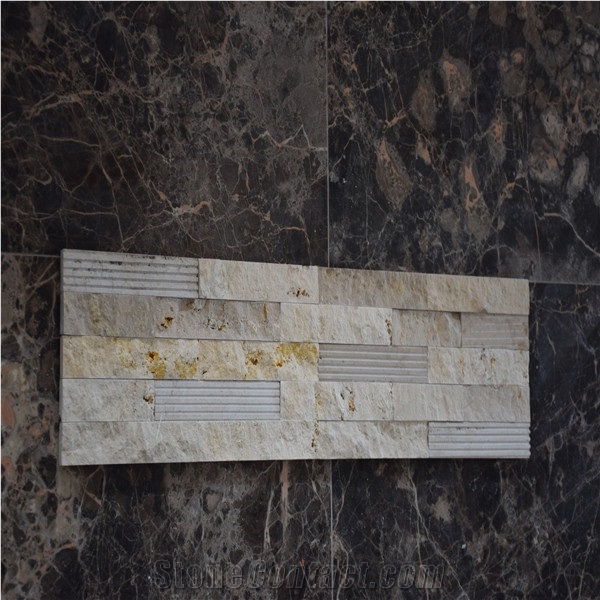 Customized Split Faced Slate Stone Ledger Panel