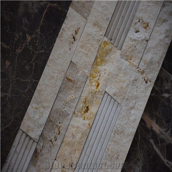 Customized Split Faced Slate Stone Ledger Panel