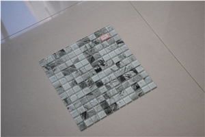 Green and White Colors Glass Mosaics for Sale