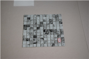 Green and White Colors Glass Mosaics for Sale