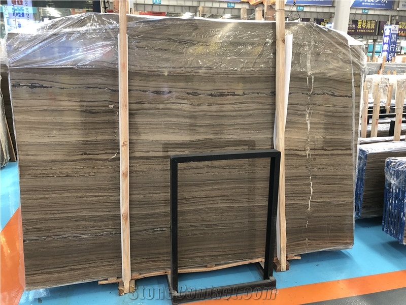 Iran Seattle Gold Marble with Brown Wood-Grain