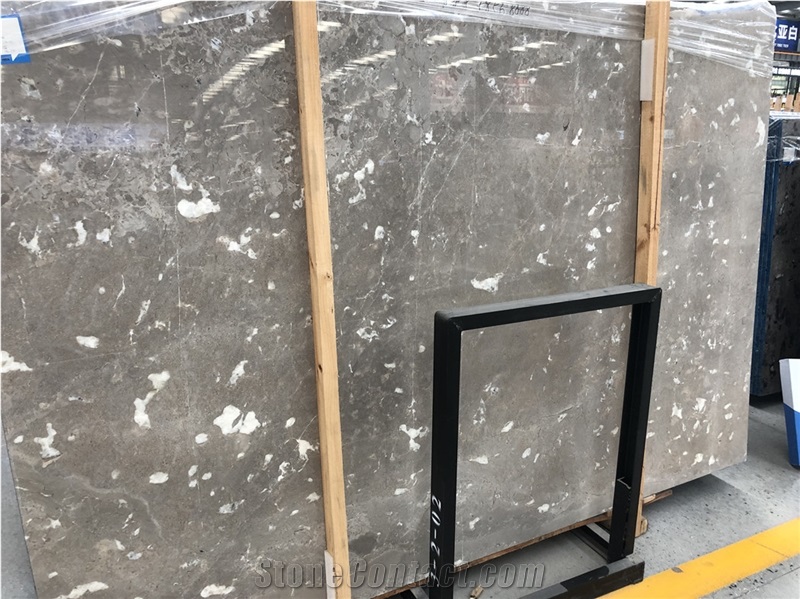 Phelps Grey Pus Marble Tiles Machine Cutting Slabs