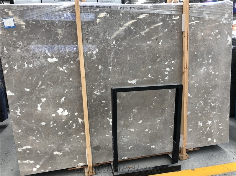 Phelps Grey Pus Marble Tiles Machine Cutting Slabs