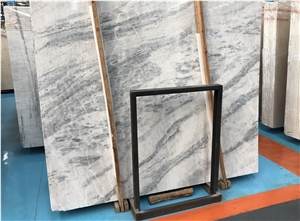 Polished Aus White Marble Slab & Tiles