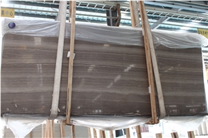 Polished Coffee Wood Marble Walling Slab Tiles