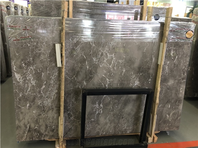 Polished Grey Marble Slab for Wall&Floor Covering