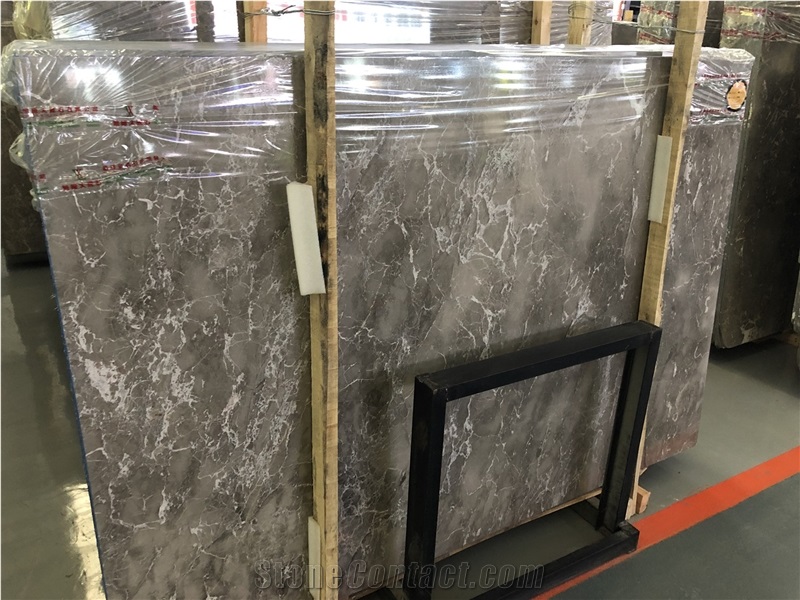 Polished Grey Marble Slab for Wall&Floor Covering