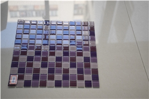 Purple Color Glass Mosaics 1x1 Square Shape