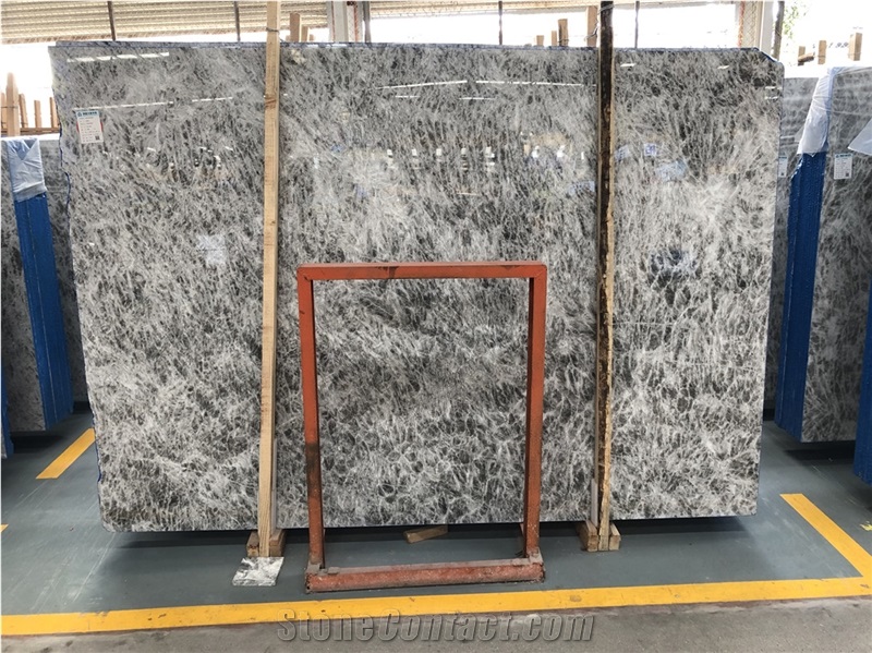 Snow Mountain Silver Fox Grey Marble Slab Price