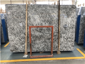 Snow Mountain Silver Fox Grey Marble Slab Price