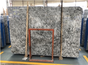 Snow Mountain Silver Fox Grey Marble Slab Price