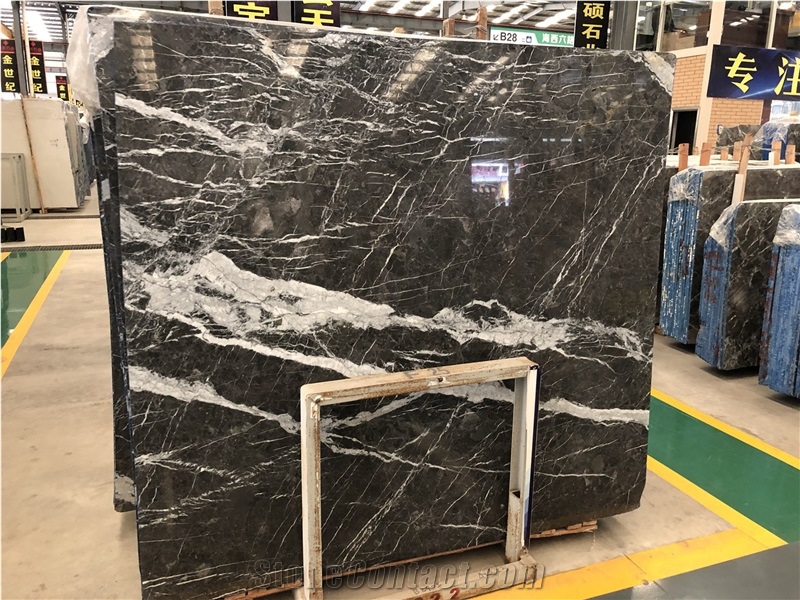 Turkey Black Cherry Marble Slab & Tile