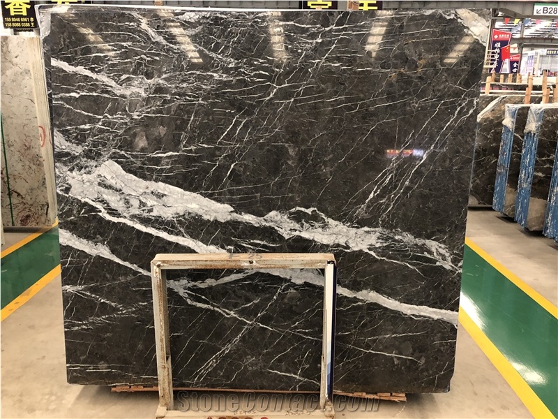 Turkey Black Cherry Marble Slab & Tile