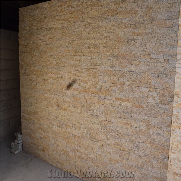 Yellow Brick Split Faced Marble Mosaics for Sale