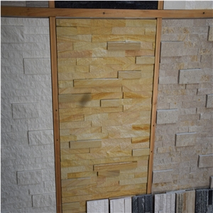 Yellow Split Faced Marble Mosaics Direct Sale