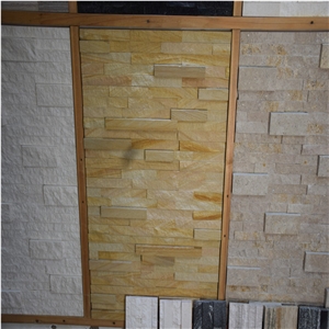 Yellow Split Faced Marble Mosaics Direct Sale