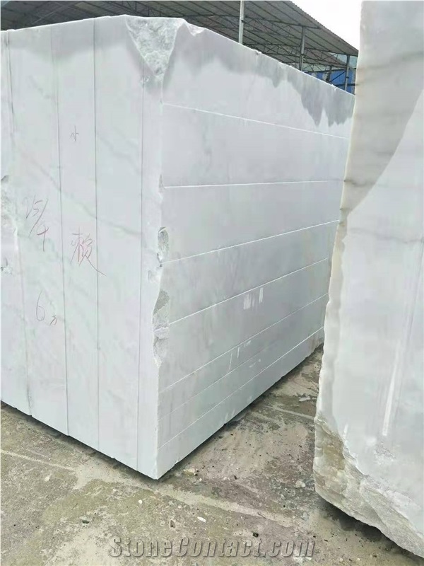 Cheap Guangxi White Marble Popular Slab Tile
