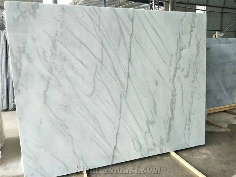 Cheap Guangxi White Marble Popular Slab Tile