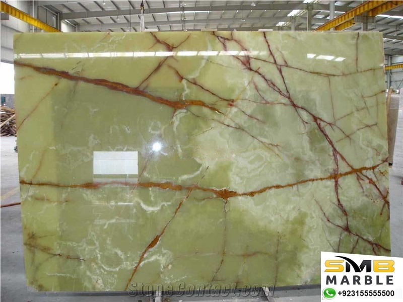 Pakistani Green Onyx Slabs