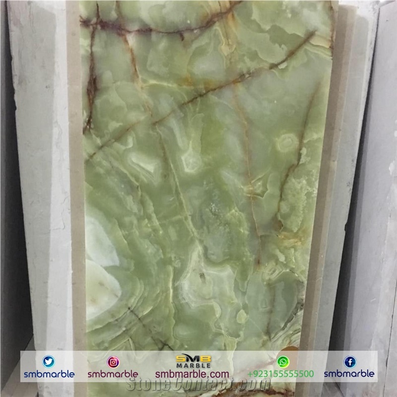 Pakistani Green Onyx Slabs