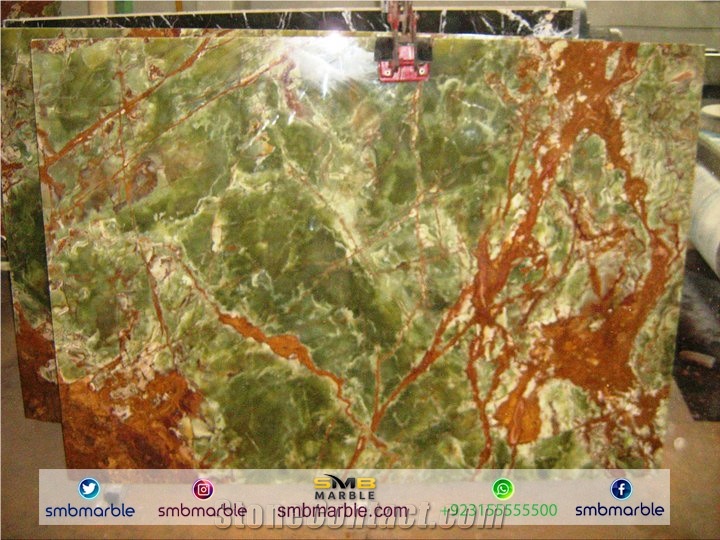Pakistani Green Onyx Slabs