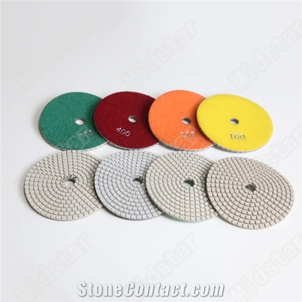 Dry and Wet Polishing 7 Step Wet Polishing Pads