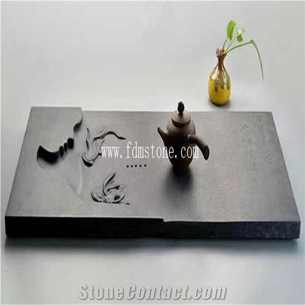 Black Granite Tea Tray Tea Board