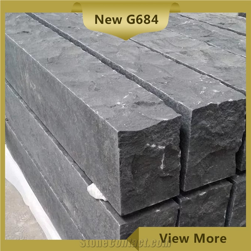 Honed Black Stone Flooring Tiles