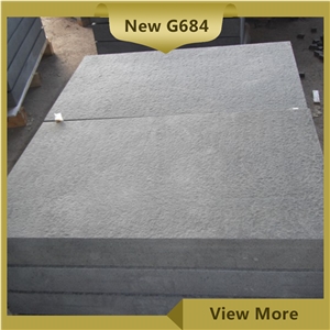Honed Black Stone Flooring Tiles