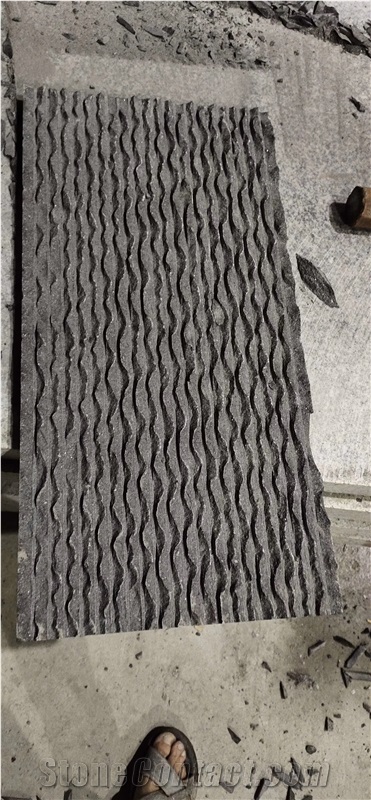 G654 Dark Grey Granite Natural Split Wall Panel
