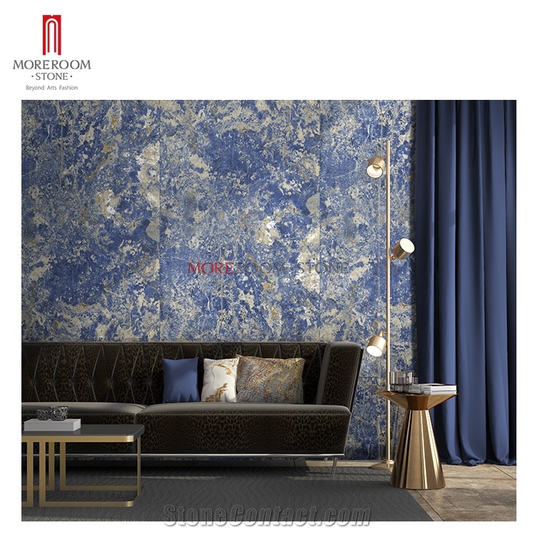 Blue Marble Large Format Porcelain Wall Tile