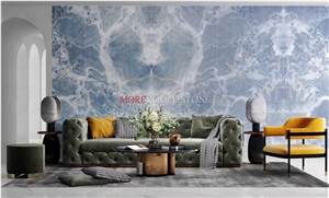 Blue Marble Large Format Porcelain Wall Tile