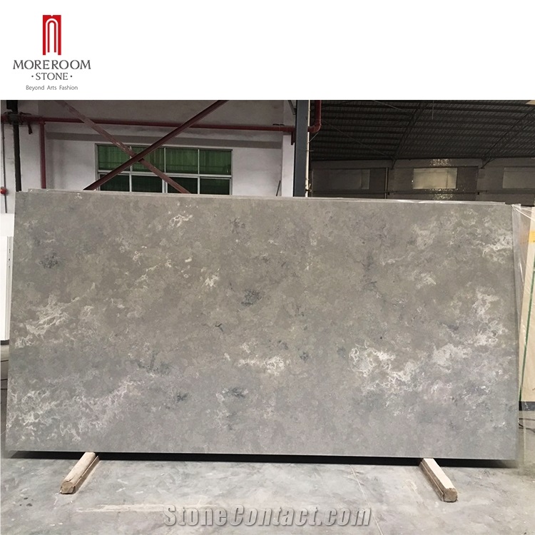 Kitchen Compacs Ice Black Quartz Island Tops